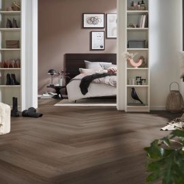 S41492 Brown Oak Herringbone